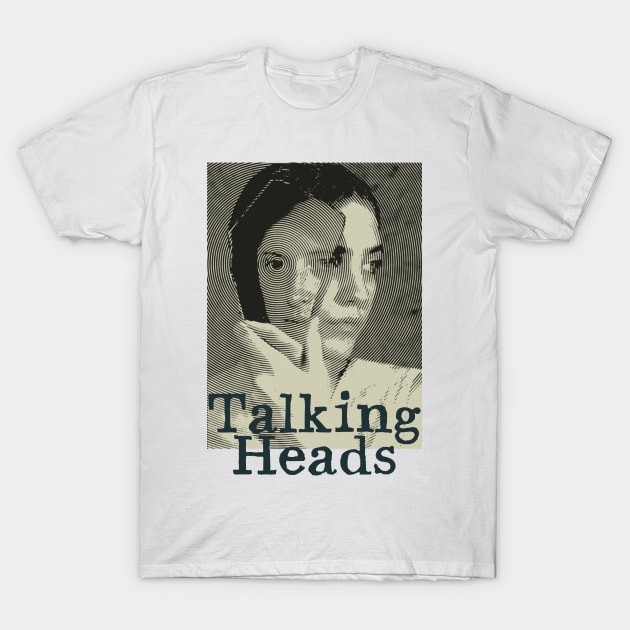 Talking Heads - Eyes - Tribute Artwork T-Shirt by Vortexspace